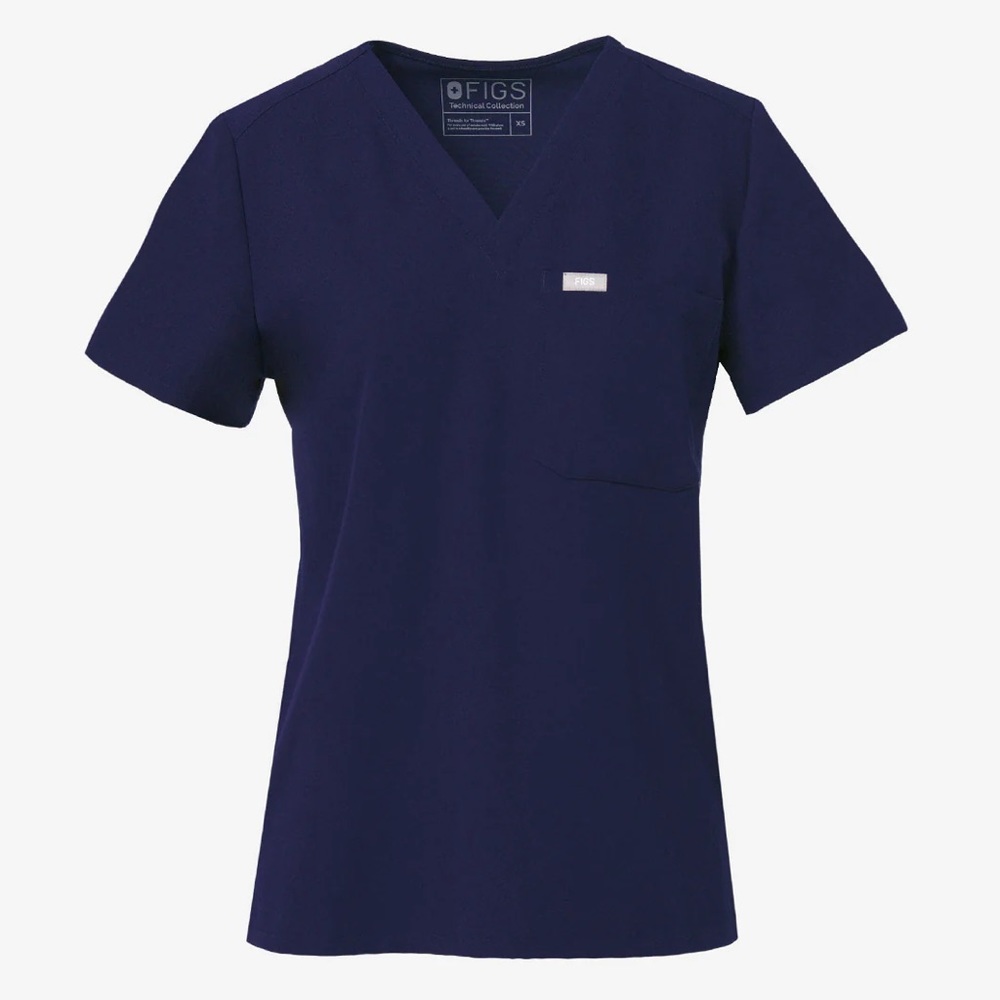Figs, blue scrub top, for Nurses, Doctors, etc.